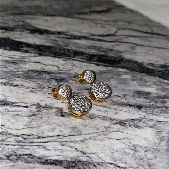 Jeweled Gold Earrings - Picture 2 of 6